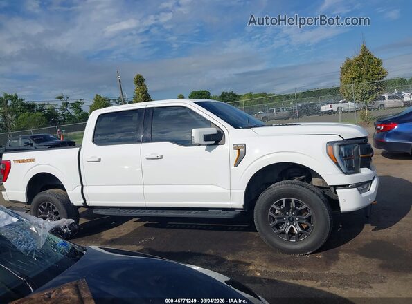 1FTEW1E85NFA82983 2022 FORD F150 White Rear interior view