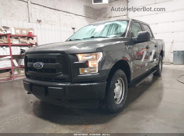 1FTEW1E86HKE40801 2017 FORD F150 Gray Передня ліва чверть