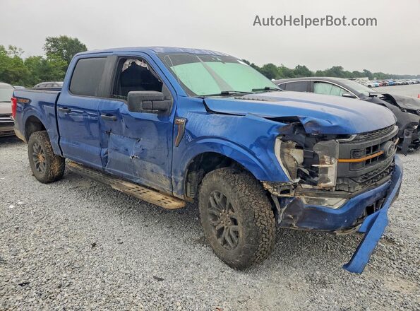 1FTEW1E86NFB13089 2022 FORD F150 Blue Front right