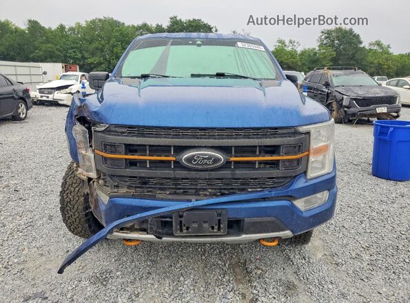 1FTEW1E86NFB13089 2022 FORD F150 Blue Front view