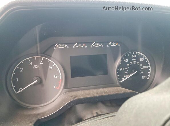 1FTEW1E86NFB13089 2022 FORD F150 Blue Instrument cluster view