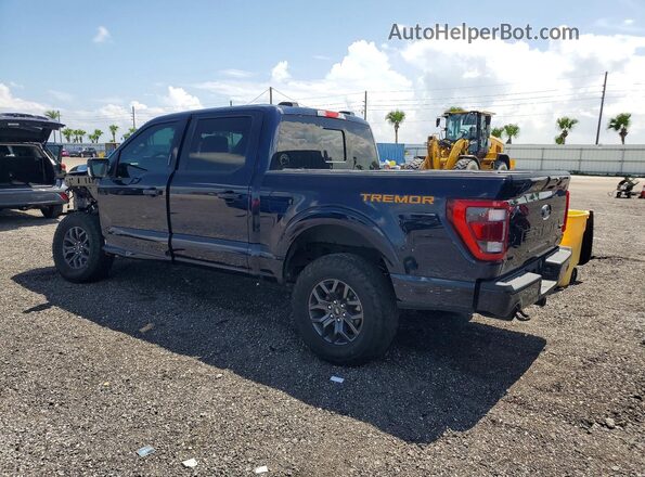 1FTEW1E86PFB16447 2023 FORD F150 Blue Rear left