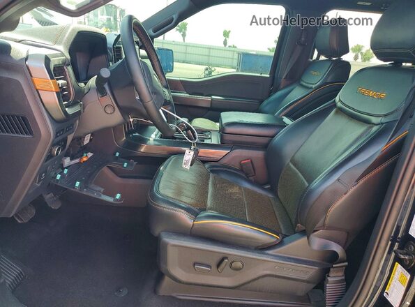 1FTEW1E86PFB16447 2023 FORD F150 Blue Front interior view