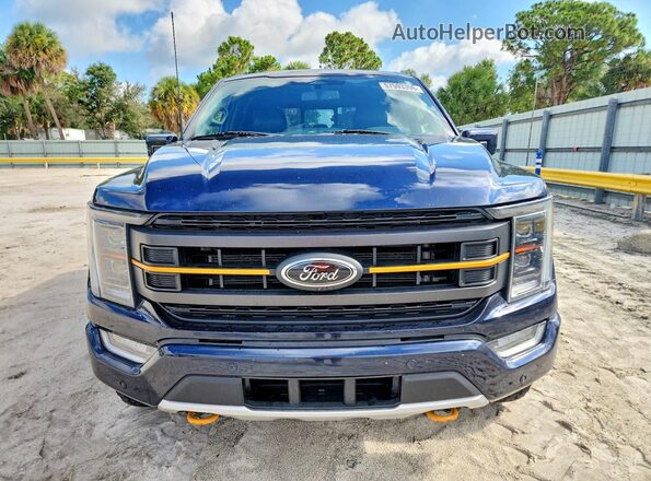 1FTEW1E87PFA03736 2023 FORD F150 Синий Вид спереди