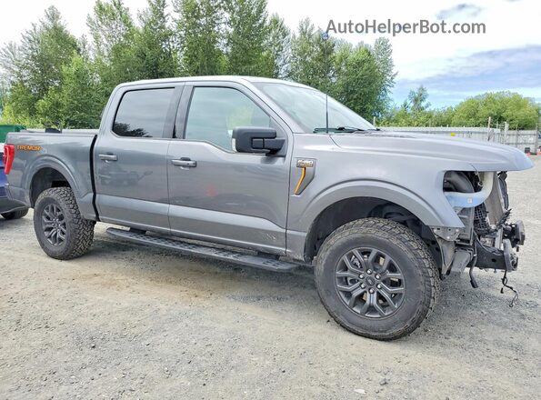 1FTEW1E87PFD01994 2023 FORD F150 Gray Przód prawy