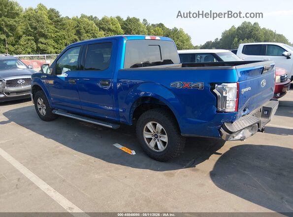 1FTEW1E89HFA13654 2017 FORD F150 Blue Հետևի ձախ
