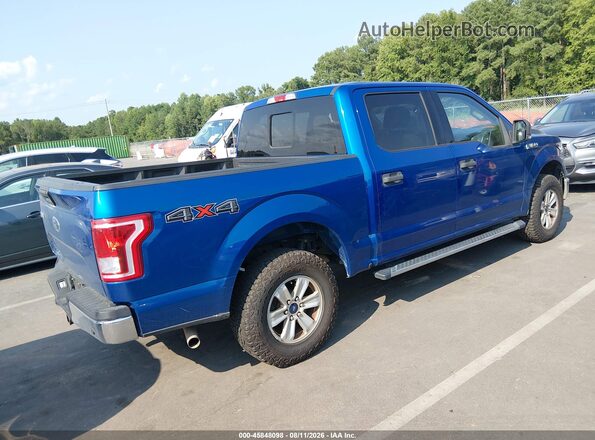 1FTEW1E89HFA13654 2017 FORD F150 Blue Հետևի աջ