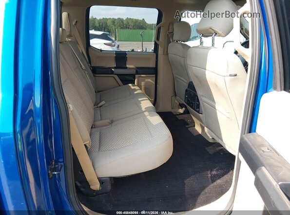 1FTEW1E89HFA13654 2017 FORD F150 Blue VIN կոդի պիտակի տեսք