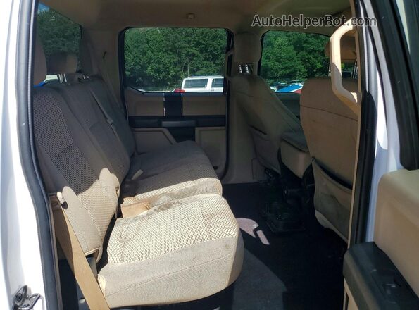 1FTEW1E8XHKC66568 2017 FORD F150 White Rear seats view