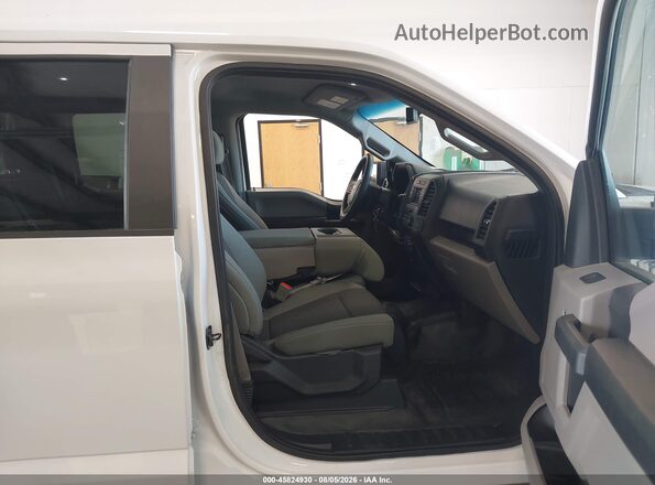 1FTEW1EB0JFD05081 2018 FORD F150 White Widok wnętrza z przodu