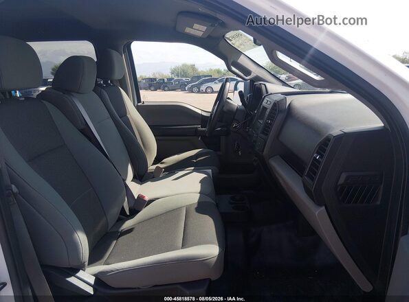 1FTEW1EB0JKF08494 2018 FORD F150 White Widok wnętrza z przodu