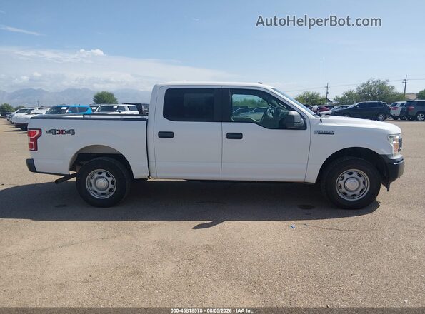 1FTEW1EB0JKF08494 2018 FORD F150 White Widok zestawu wskaźników