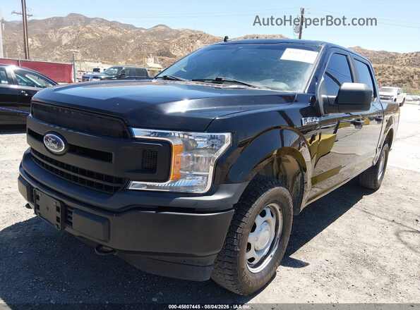 1FTEW1EB0LKD12655 2020 FORD F150 Black Առջևի ձախ երեք քառորդ տեսարան