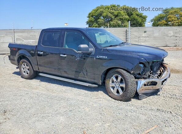 1FTEW1EB1JFA33236 2018 FORD F150 Black Delantero derecho
