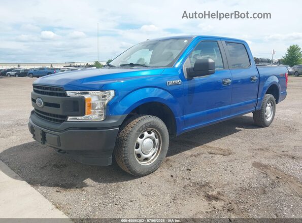 1FTEW1EB1JKE38455 2018 FORD F150 Blue Przód lewy