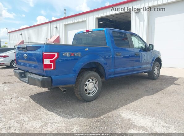 1FTEW1EB1JKE38455 2018 FORD F150 Blue Tył prawy