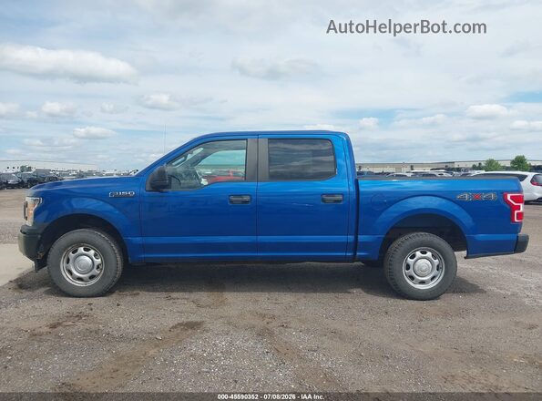 1FTEW1EB1JKE38455 2018 FORD F150 Blue 