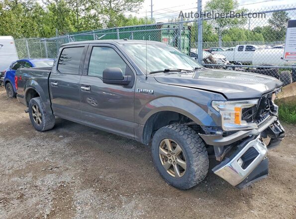 1FTEW1EB2JFD75195 2018 FORD F150 Серый Передняя правая четверть