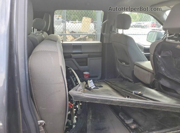 1FTEW1EB2JFD75195 2018 FORD F150 Серый Вид задних сидений