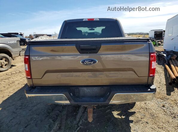1FTEW1EB3JFC58452 2018 FORD F150 Brown Вид ззаду