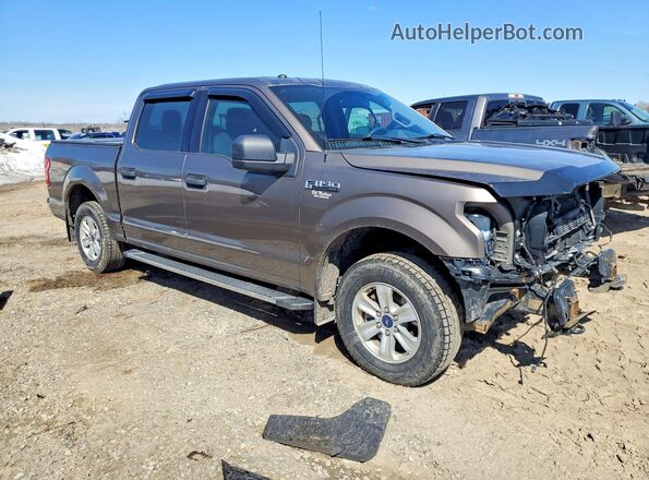 1FTEW1EB3JFC58452 2018 FORD F150 Brown Передня права чверть