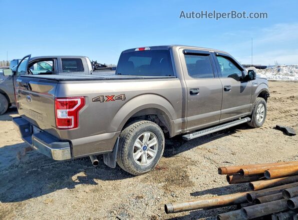 1FTEW1EB3JFC58452 2018 FORD F150 Brown Задня права чверть