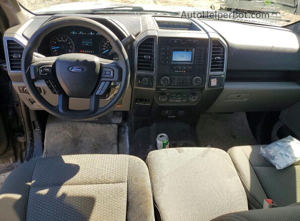 1FTEW1EB3JFC58452 2018 FORD F150 Brown Вид панелі приладів