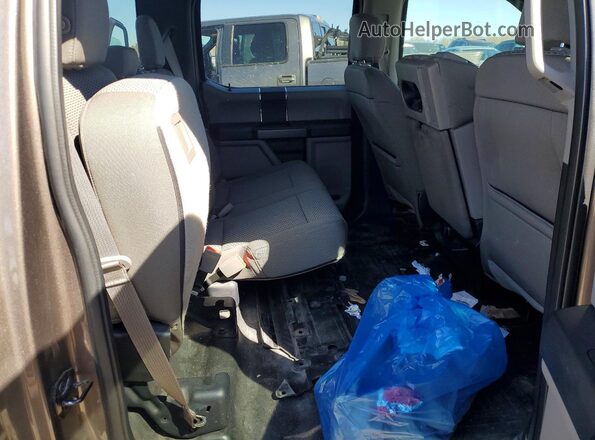 1FTEW1EB3JFC58452 2018 FORD F150 Brown Вид задніх сидінь