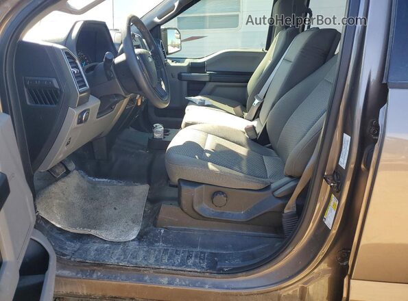 1FTEW1EB3JFC58452 2018 FORD F150 Brown Вид салону спереду