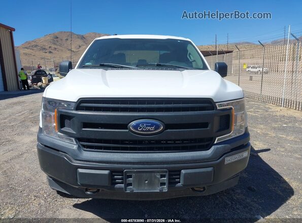 1FTEW1EB3JKE97555 2018 FORD F150 White Instrument cluster view