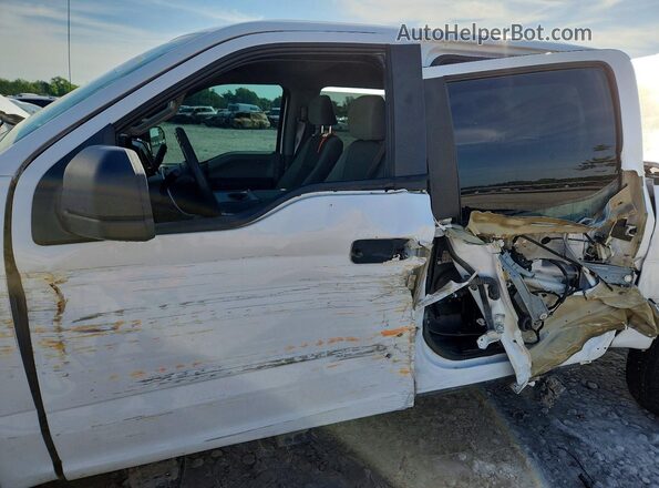 1FTEW1EB3JKF42431 2018 FORD F150 White Widok wnętrza z przodu