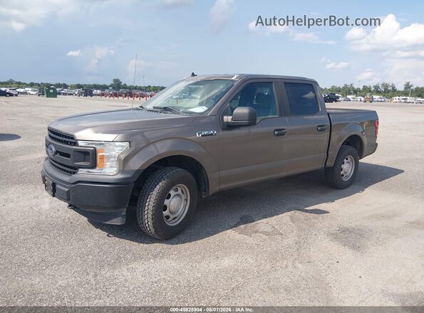 1FTEW1EB3LKE82072 2020 FORD F150 Brown Vista tres cuartos delantera izquierda