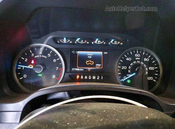 1FTEW1EB5JFB05751 2018 FORD F150 Black Вид щитка приладів