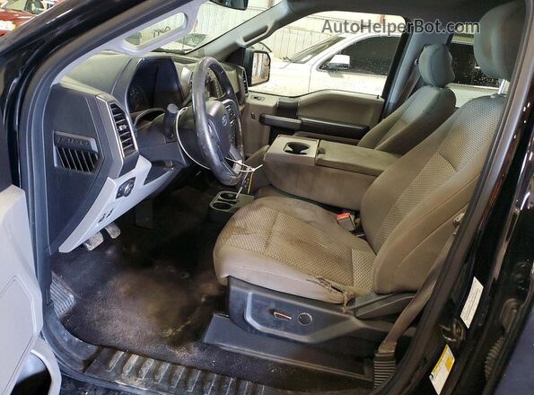1FTEW1EB5JFB05751 2018 FORD F150 Black Вид салону спереду