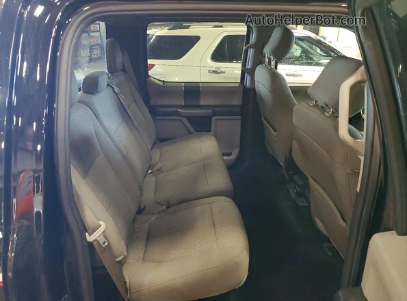 1FTEW1EB5JFB05751 2018 FORD F150 Black Вид задніх сидінь