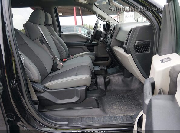 1FTEW1EB5KFA22385 2019 FORD F150 Black Widok wnętrza z przodu