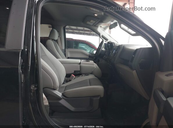 1FTEW1EB6JFD05022 2018 FORD F150 Black წინა სალონის ხედი