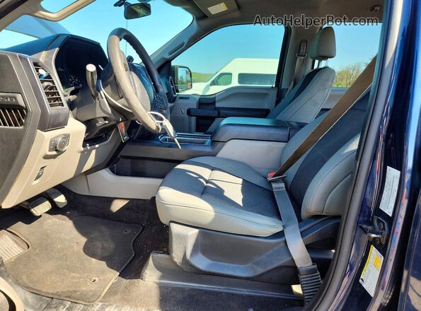 1FTEW1EB6KFC59760 2019 FORD F150 Blue Widok wnętrza z przodu