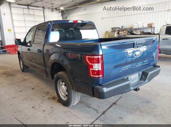 1FTEW1EB6LKE82034 2020 FORD F150 Blue Trasero izquierdo