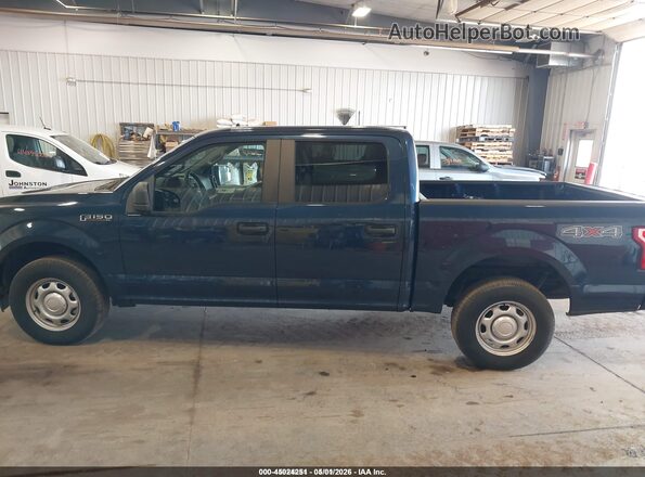 1FTEW1EB6LKE82034 2020 FORD F150 Blue Vista interior de 360 grados
