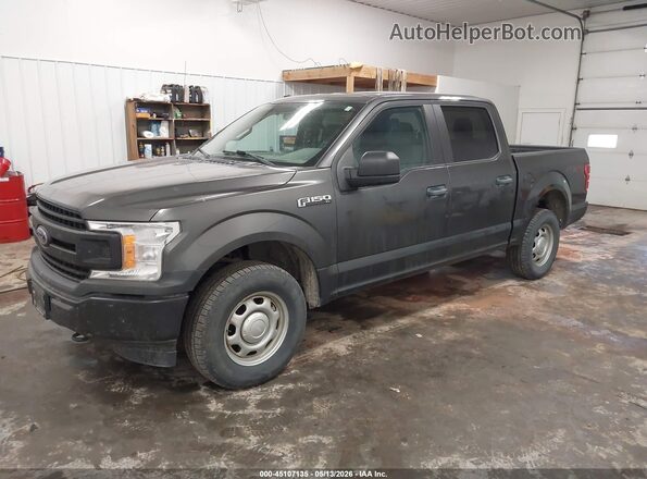 1FTEW1EB8JKE38355 2018 FORD F150 Gray Vista tres cuartos delantera izquierda