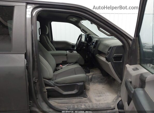 1FTEW1EB8JKE38355 2018 FORD F150 Gray Vista interior delantera