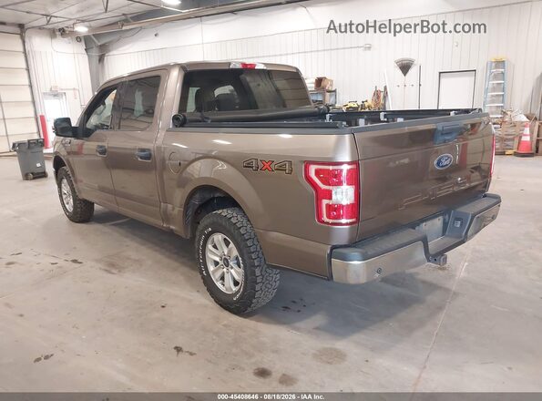 1FTEW1EB8JKE38453 2018 FORD F150 Beige Trasero izquierdo