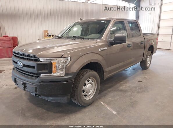 1FTEW1EB8LKF21691 2020 FORD F150 Brown Vista tres cuartos delantera izquierda