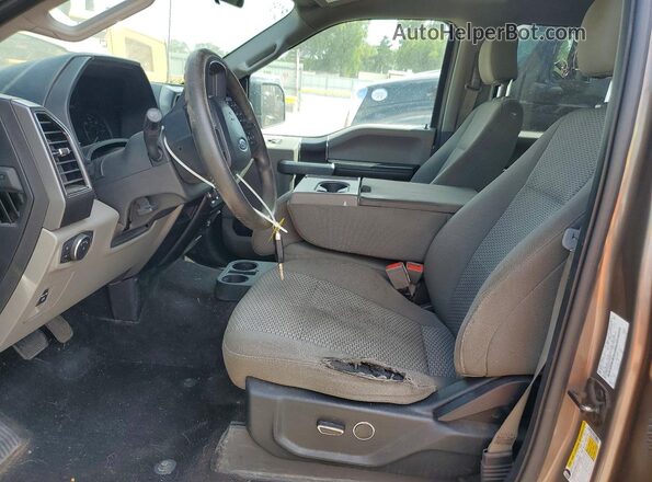 1FTEW1EB9JKC66059 2018 FORD F150 Gray წინა სალონის ხედი