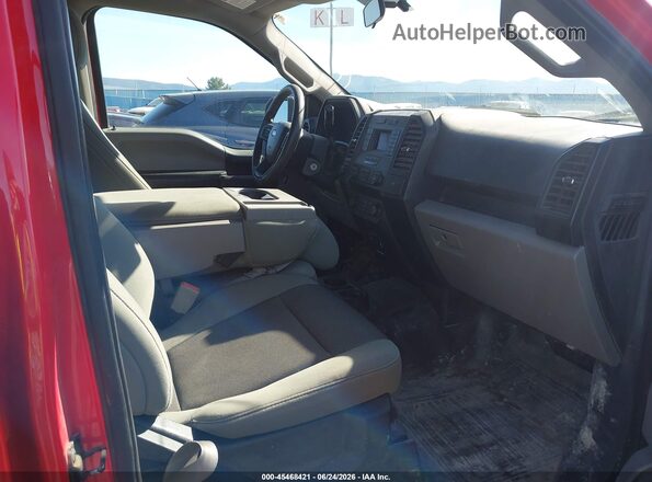 1FTEW1EBXJFD04956 2018 FORD F150 Red Widok wnętrza z przodu