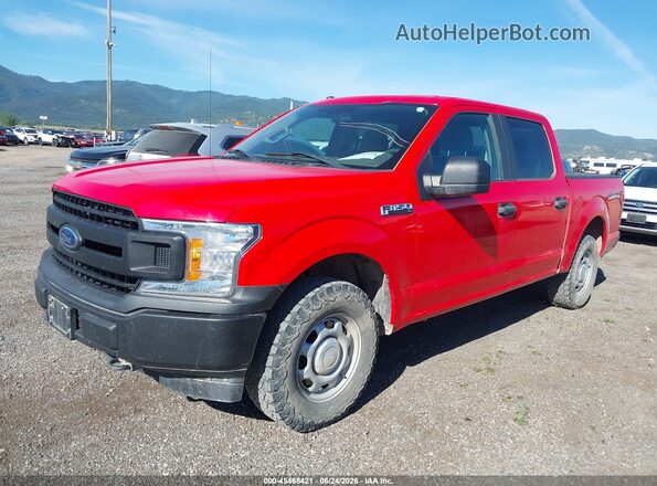 1FTEW1EBXJFD04956 2018 FORD F150 Red Przód lewy