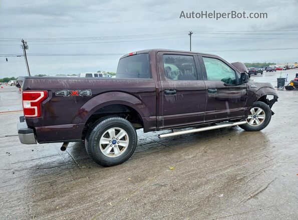 1FTEW1EBXJKC57256 2018 FORD F150 Brown Tył prawy