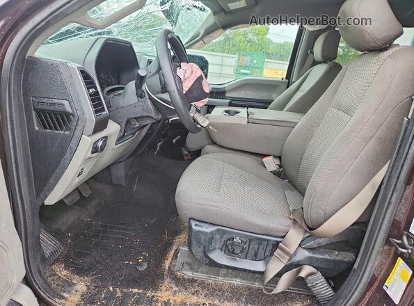 1FTEW1EBXJKC57256 2018 FORD F150 Brown Widok wnętrza z przodu