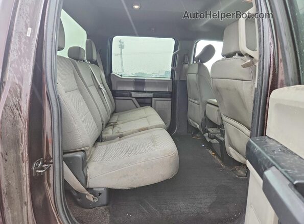 1FTEW1EBXJKC57256 2018 FORD F150 Brown Widok tylnych siedzeń